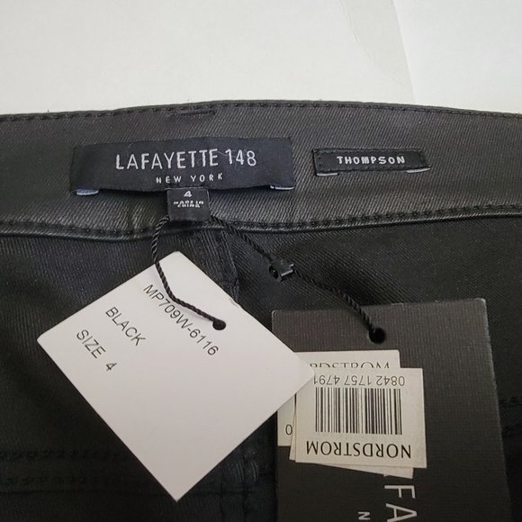 Lafayette 148 New York Thompson Waxed Denim Jeans - Picture 10 of 16